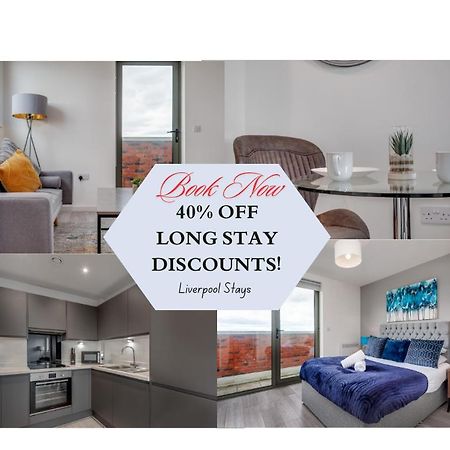 Huge Long Stay Savings! City View Balcony Penthouse Liverpool Dış mekan fotoğraf